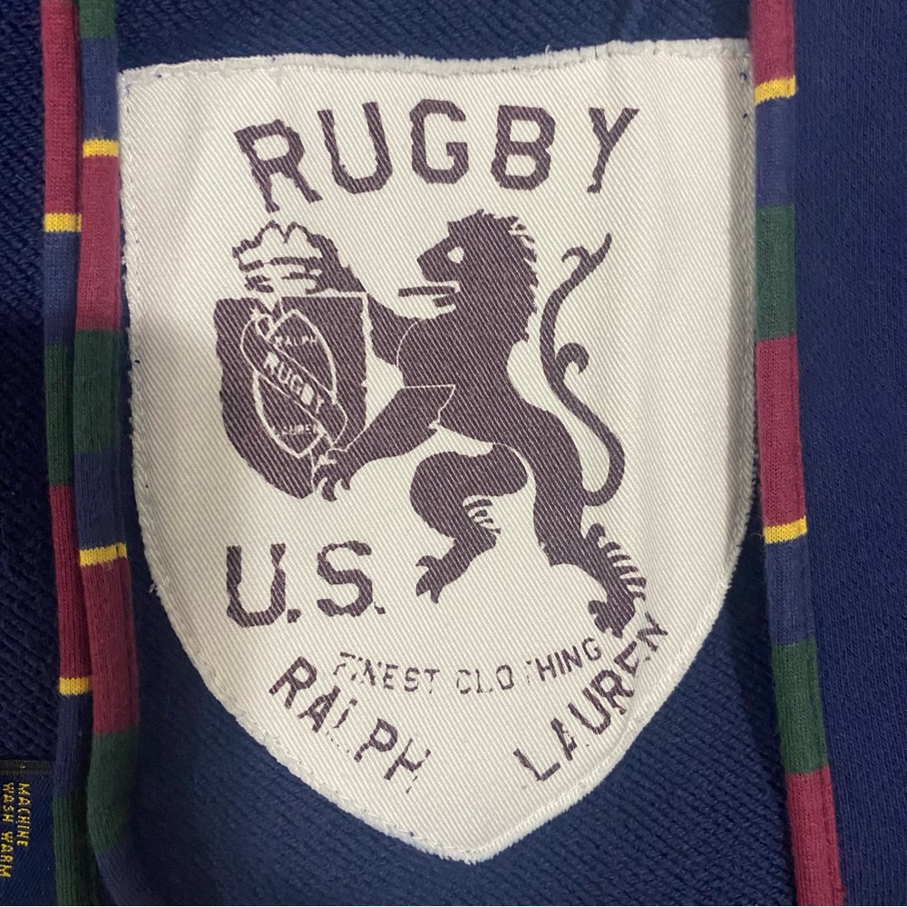 Rugby Ralph Lauren men’s navy jersey/sweatshirt blazer, XS - Picture 7 of 11